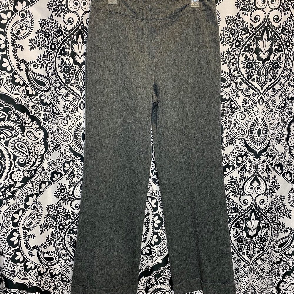 Grey Cuffed Dress Pants